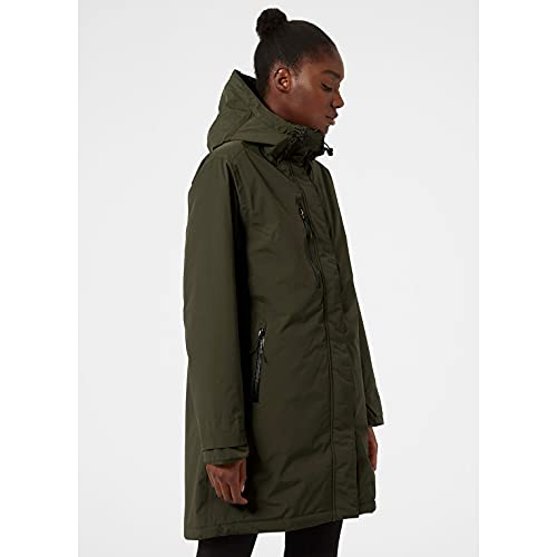 Helly Hansen W Adore Ins Rain - Chaqueta para mujer, color verde utilitario, talla M