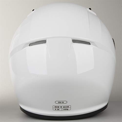 HJC 10102807 Casco de Moto, White, Talla S