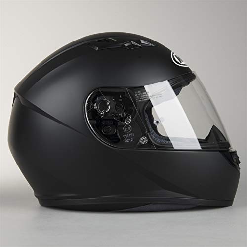 HJC 10107009 Casco de Moto, Semi Flat Negro, Talla L