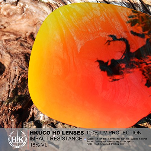 HKUCO Red/Transition/Photochromic Polarized Replacement Lenses For Oakley Fives Squared Sunglasses