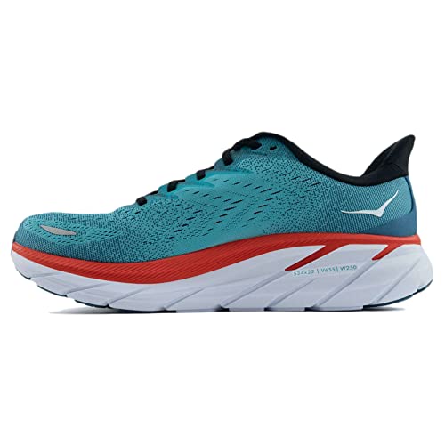 Hoka Clifton 8, Zapatillas de Running por Hombre, Azul (RealTeal/Aquarelle RTAR), 43 1/3 EU