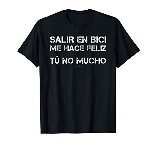 Hombre Camisetas Hombre Divertidas Regalo Bici Me Hace Feliz Camiseta