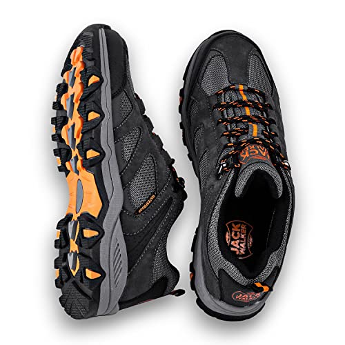 Hombres Zapatillas Senderismo Trail Mount Low Zapatillas Impermeable De Senderismo Trekking para Hombre ventilación de Baja Altura JW010 Jack Walker (41 EU)