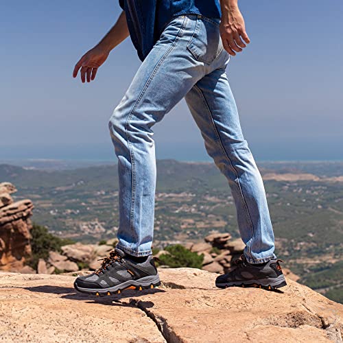 Hombres Zapatillas Senderismo Trail Mount Low Zapatillas Impermeable De Senderismo Trekking para Hombre ventilación de Baja Altura JW010 Jack Walker (45 EU)