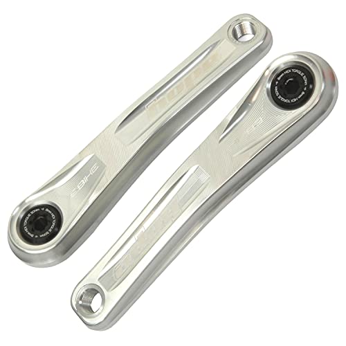 Hope Bicicletas MTB E-Bike de aluminio CNC anodizado (plata, Narrow Offset 165 mm)