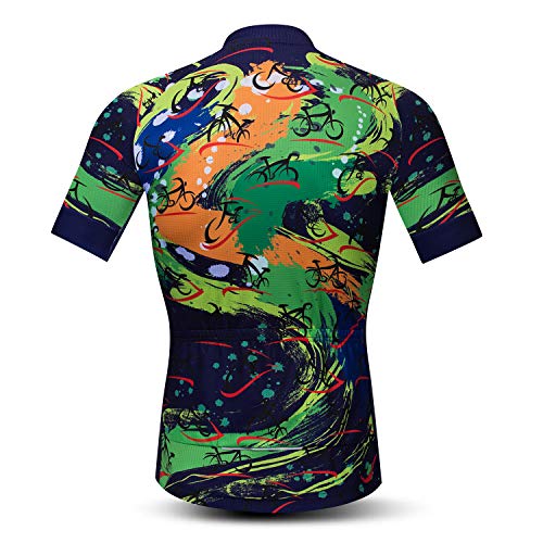 Hotlion Verano Ciclismo Jersey Hombres Mountain Bike Jersey de secado rápido Bicicletas camisa manga corta Ciclismo ropa