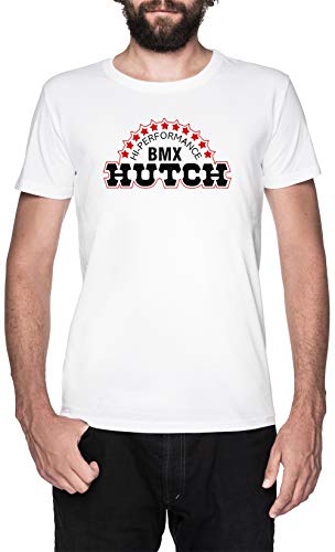 Hutch BMX Blanco Camiseta Hombre Manga Corta White T-Shirt Men's