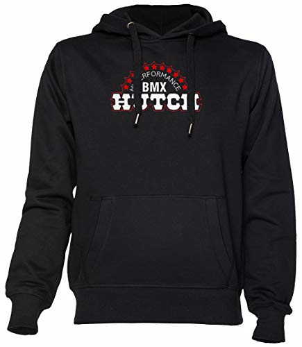 Hutch BMX Sudadera con Capucha Unisexo Hombre Mujer Black Hoodie Unisex Men's Women's