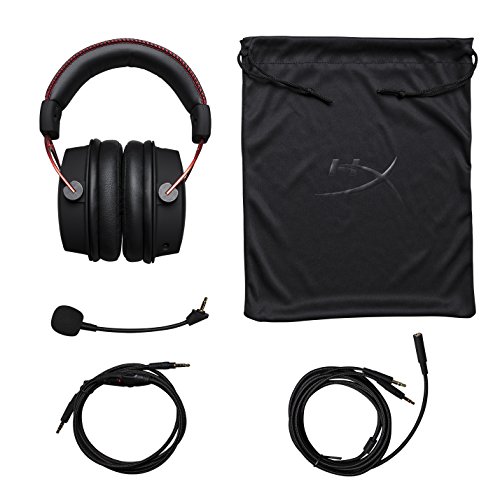 HyperX Cloud Alpha Pro, Cascos de Gaming con Cable Trenzado Extraíble, Compatibles con PS5, PS4, Xbox One, Xbox Series X|S y Plataformas de 3.5 mm, Alámbrico, Negro