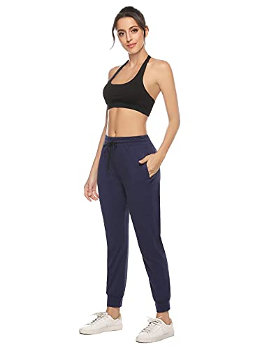 iClosam Pantalon Algodon Mujer CláSico Casual EláSticos Pantalones Pijamas Mujer Invierno Yoga Fitness Sweatpants