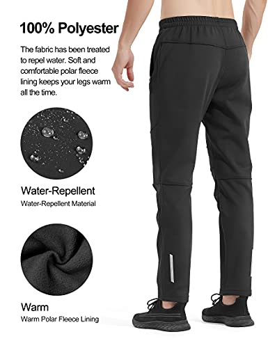 INBIKE Pantalones Deporte Largo Termico Hombre para Invierno, Pantalon Transpirable Cortaviento Impermeable para Running Ciclismo Trekking Senderismo Y Otros Deportes Al Aire Libre(M)