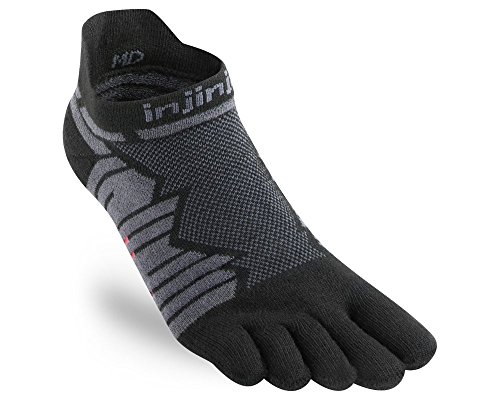 Injinji Ultra Run No Show Coolmax Onyx, M 40,5 Eu - 44 eu