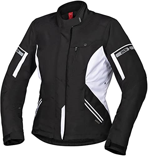 IXS Tour Finja-ST 2.0 - Chaqueta de moto para mujer, color negro y blanco, talla XXL