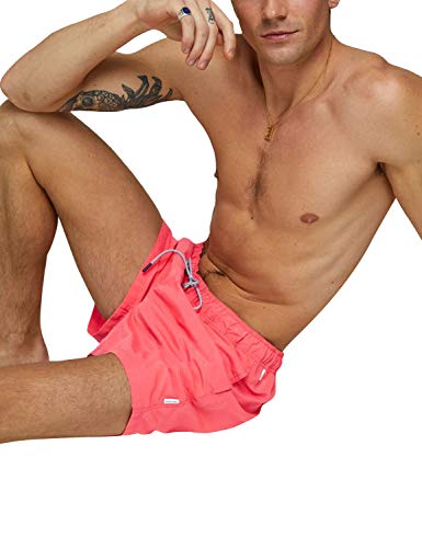 JACK&JONES JJIARUBA JJSWIM Shorts AKM STS Bañador, Naranja (Hot Coral), XL para Hombre