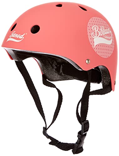 Janod- Casco Bikloon, color rosa, Lunares (J03272)