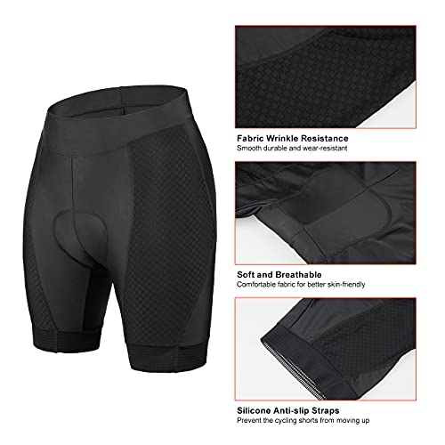 JEPOZRA Culotte Ciclismo Hombre Mujer con Badana Gel Pantalon Cortos Ciclista Pantalones Cortas MTB Endura Transpirable de Secado Rápido Mountain Bike Shorts