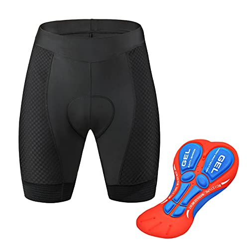 JEPOZRA Culotte Ciclismo Hombre Mujer con Badana Gel Pantalon Cortos Ciclista Pantalones Cortas MTB Endura Transpirable de Secado Rápido Mountain Bike Shorts