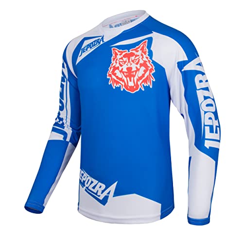 Maillot De Ciclismo Para Hombre, Camiseta MTB De Manga Larga Transpirable  Que Absorbe La Humedad De Estiramiento Medio Para Deportes De Equitación En