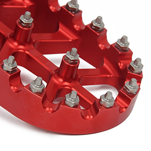 JFG Racing Moto Offroad CNC Pedales Reposapiés para h.o.n.d.a CR125 CR250 CRF150R CRF250R CRF250X CRF250RX CRF450R CRF450RX CRF450X CRF250L CRF250M CRF250RALLY CRF450L 02-19