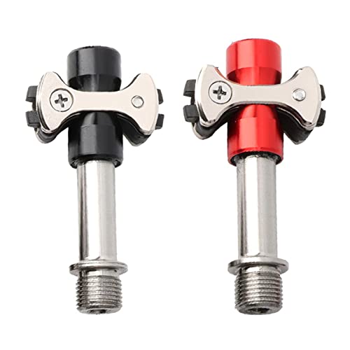 JINGHUI PENGSTOR Pedales de Bicicleta de Carretera Pedales de Auto-Bloqueo de aleación de Titanio 3 rodamientos Pedales sin Clip for MTB Accesorios for Bicicletas de Bicicletas (Color : XLHAEAHL-Red)