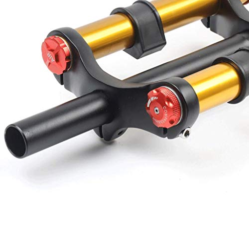 JINMEI MTB Air Dh Horquilla De Suspensión para Bicicleta 26/27.5/29"Bicicleta De Montaña Doble Hombro Descenso Rappel Amortiguador Amortiguador Freno De Disco Am/FR Recorrido 130 Mm