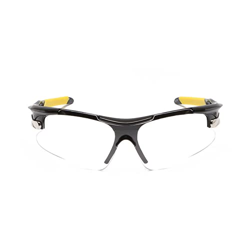 JJ LMS Gafas padel gafas proteccion padel con lentes protectoras transparentes gafas de seguridad deportiva pádel + paño antivaho para una visión óptima + pegatina de paddle