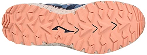 Joma Trek Lady, Zapatillas para Carreras de montaña Mujer, Azul-Rosa, 37 EU