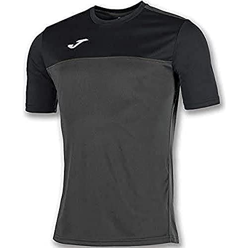 Joma Winner Camisetas Equip. M/C, Hombre, Antracita Negro, L