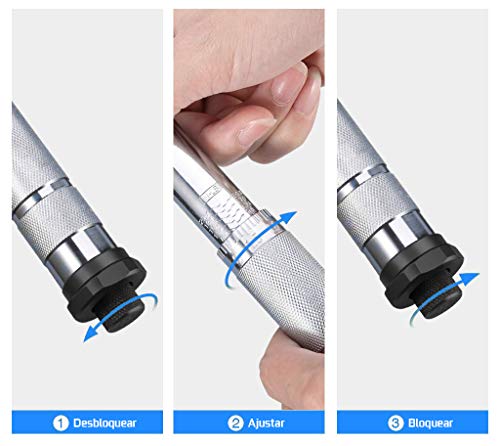 JOMAFA - LLAVE DINAMOMETRICA 1/4" TORQUE: 2-24 Nm CON CERTIFICADO DE CALIBRACION, acero cromo-vanadio