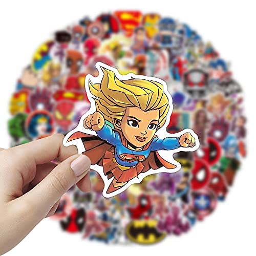 Juego de 100 Pegatinas de Superhéroes Marvel Vinilos para niños,Pegatinas de Coche para Snowboard, Laptop，teléfono Mac, Equipaje, Pegatinas de Graffiti Parches