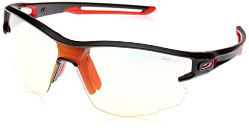 Julbo Aero Gafas de sol para Hombre, Blanco / Rojo, talla única