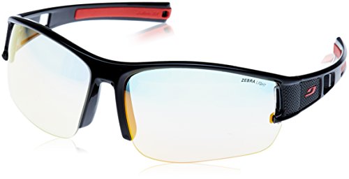 Julbo Eole Zebra Light - Gafas de sol fotocromáticas para hombre, color negro y rojo