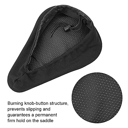 Kaimeilai Funda de gel para sillín de bicicleta, 2 unidades, transpirable, funda de gel para sillín de bicicleta, impermeable, protección contra la lluvia, para bicicletas de montaña y de spinning