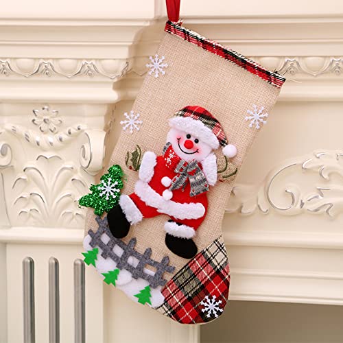 KALIONE Calcetines de decoración de Navidad Calcetines de Navidad Bolsa de regalo Tienda de regalos Pequeña Sorpresa Útil Individualidad Hermoso Interesante Color Calcetín 4 Modelos