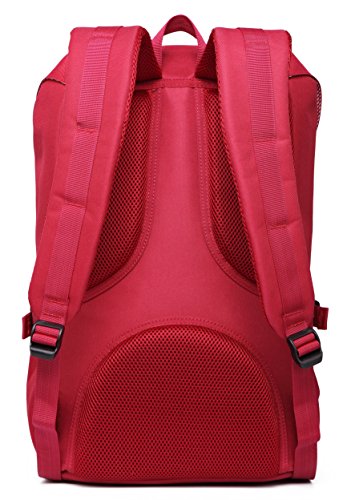 KAUKKO Mochilas Tipo Casual Compartimento para 15" Portátil 22 litros Rojo