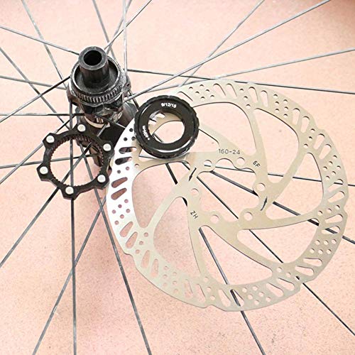 Keenso Adaptador de Bloqueo Central, Adaptador de Bloqueo Central de Bicicleta a 6 Pernos Disco de Freno Boost Hub Spacer Accesorios para Piezas de Bicicleta