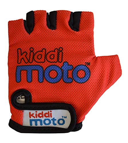 Kiddimoto Guantes de Ciclismo sin Dedos para Infantil (niñas y niños) - Bicicleta, MTB, BMX, Carretera, Montaña - M (4-8 y)