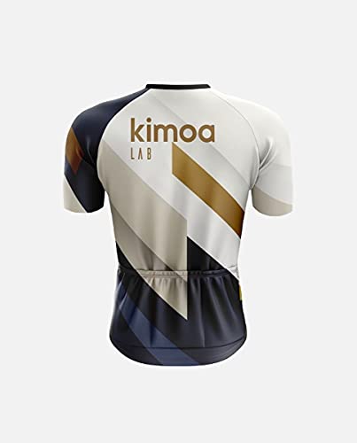 KIMOA - Maillot Ciclismo, Adultos Unisex, Estándar, gráfica Multicolor, M (Lab 04)