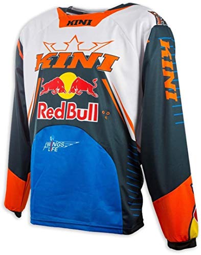 KINI 3L4017082 Equipamiento Piloto con Casco, Pantalon, Camiseta y Guantes, Talla S, Azul