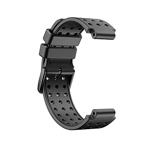 KINOEHOO Correas para relojes Compatible con Garmin Approach S20/Forerunner 220 230 235 630 620 735 Pulseras de repuesto.Correas para relojesde siliCompatible cona.