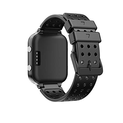 KINOEHOO Correas para relojes Compatible con Garmin Approach S20/Forerunner 220 230 235 630 620 735 Pulseras de repuesto.Correas para relojesde siliCompatible cona.