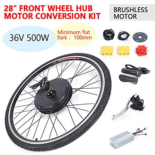 Kit de Conversión de Bicicleta Eléctrica de 28 Pulgadas Rueda delantera Electric Bike Conversion Kit (36 V, 500 W)