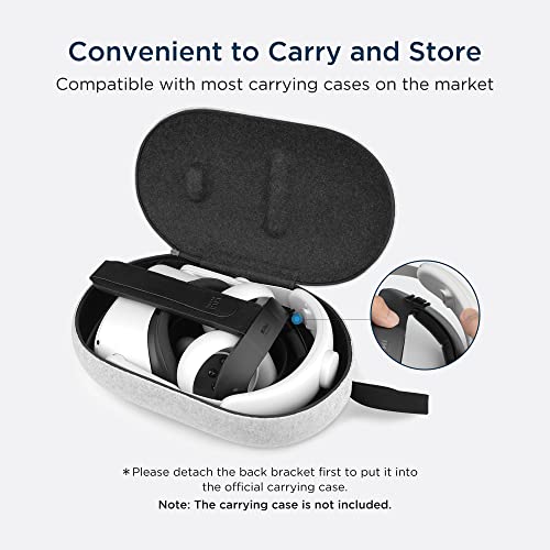 KIWI design Correa Elite Ajustable para Oculus Quest 2 Accesorios Reemplazo Correa de Cabeza para Quest 2 Reduce la Presión de la Cabeza