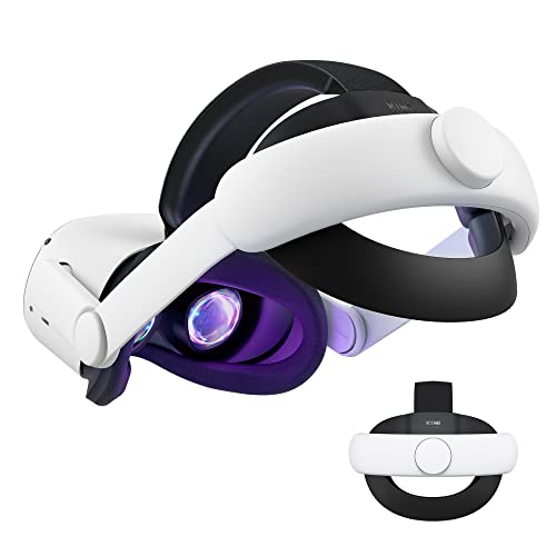 KIWI design Correa Elite Ajustable para Oculus Quest 2 Accesorios Reemplazo Correa de Cabeza para Quest 2 Reduce la Presión de la Cabeza