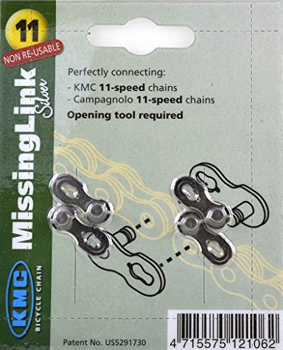 KMC - 15485 : 2x Enganche link eslabon union cadena 11V 5,50mm campagnolo bici bicicleta