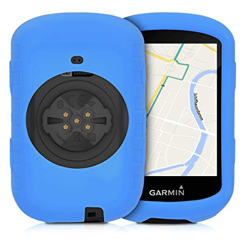 kwmobile Carcasa GPS Compatible con Garmin Edge 530 - Funda de Silicona  para navegdor de Bici - Azul