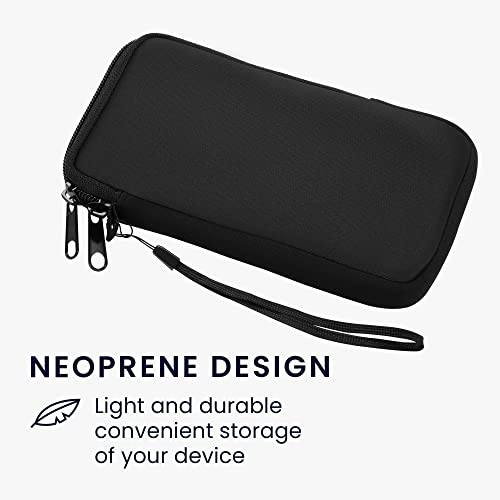 kwmobile Estuche de Neopreno Universal para Smartphone - Funda Protectora con Cremallera para XL - 6,7/6,8" Negro