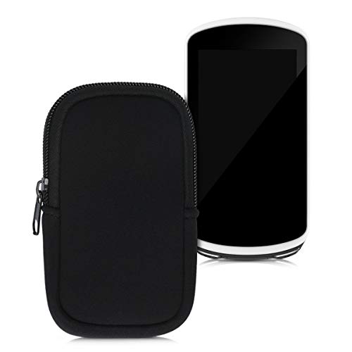 kwmobile Funda Compatible con Consola Garmin Edge 1030/1030 Plus / 1000 - Estuche Blando de Neopreno con Cremallera Negro