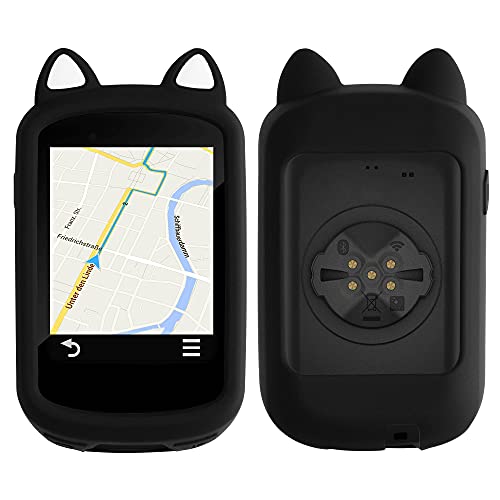 kwmobile Funda Compatible con Garmin Edge 830 - Carcasa de Suave Silicona para GPS de Bicicleta - con Gato