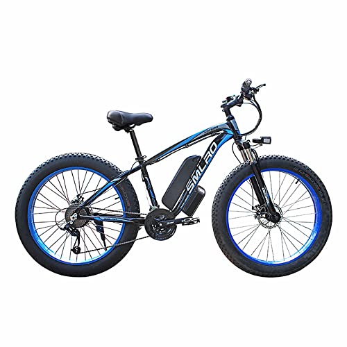 KXY E-Bicicleta, Bicicleta Asistida por Pedal Adulto De 26 Pulgadas, Batería De Iones De Litio Recargable De 48V 13AH, Velocidad Superior De 45 Km/H, 21 Engranajes, Bicicleta De E-Bicicleta Plegable